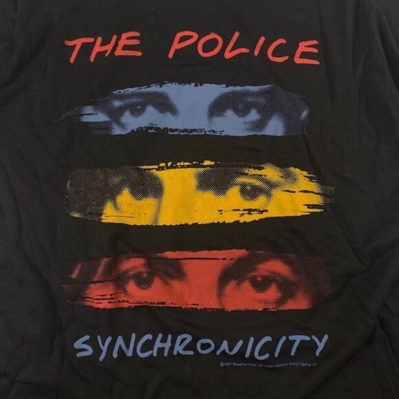 The Police Synchronicity Album Tee Shirt Black, Size Large - Picture 2 of 3